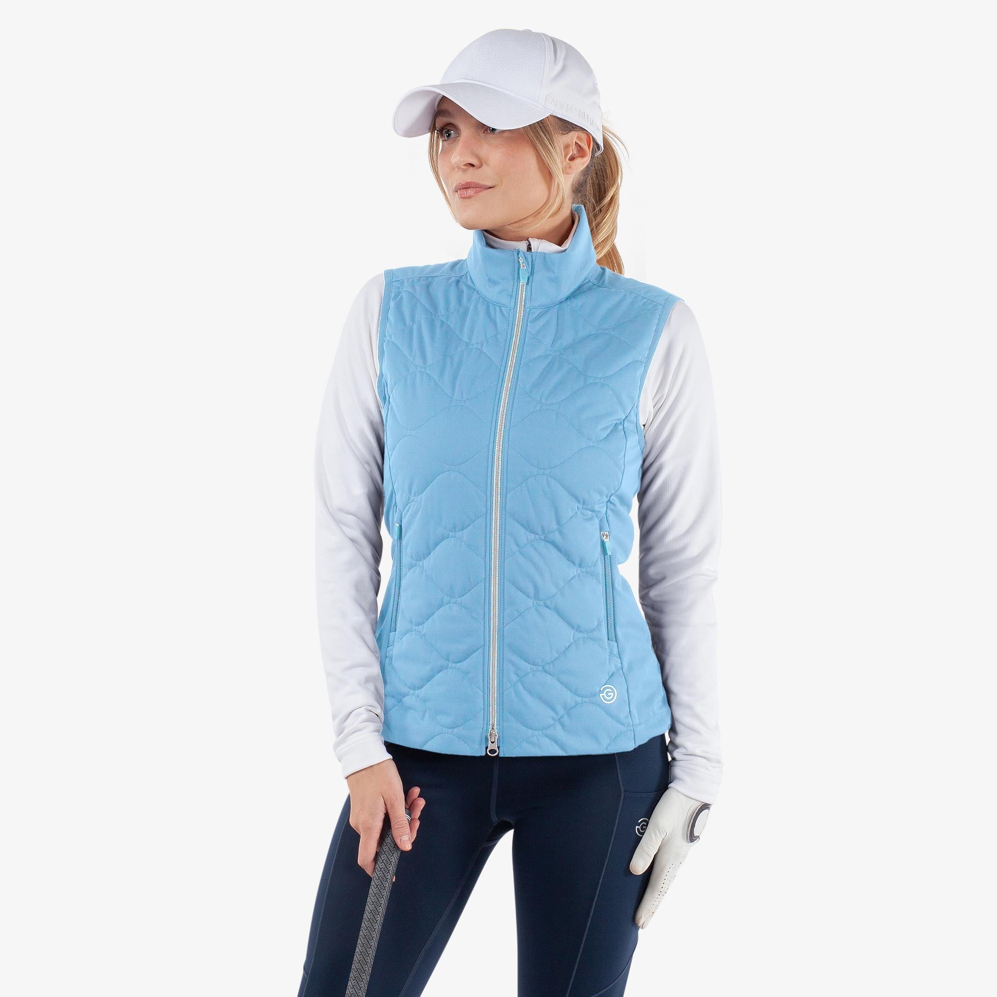 Galvin Green Lucille Interface-1 Ladies Golf Windstopper Vest Alaskan Blue